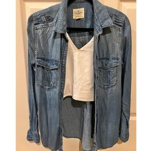 American Eagle | Denim Flannel/Outerwear